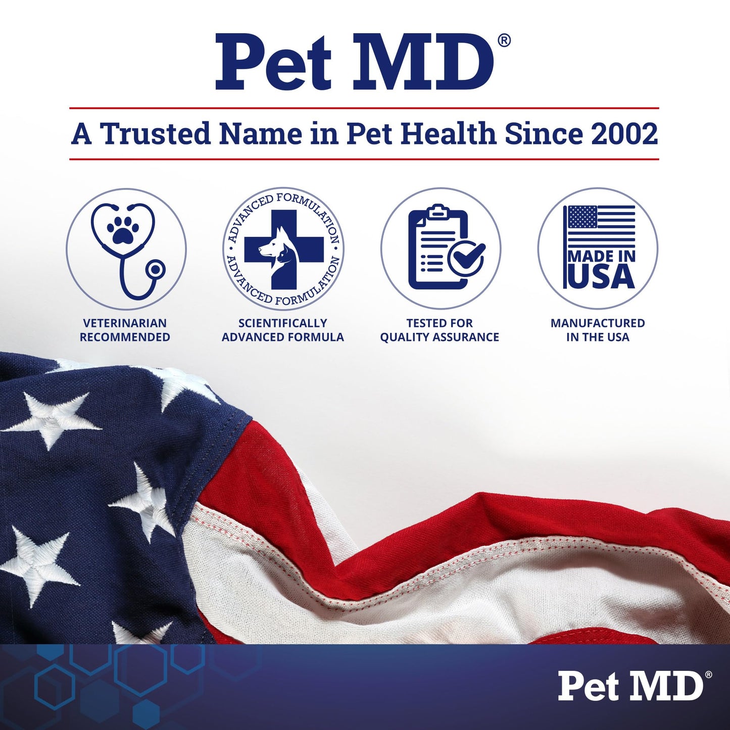 Pet MD Dog Ear Cleaning Wipes – Otic Cleanser for Dogs, Soothing Ear Care with Aloe Vera & Eucalyptus, Regular Wipes, 100 Count