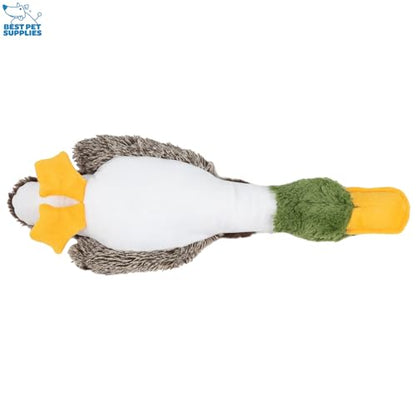 Best Pet Supplies Interactive Squeaky Dog Chew Toy, Ideal Dog Toys for Chewers, Small, Medium & Large Dogs, and Fetch Lovers - Bunny (Beige), Large