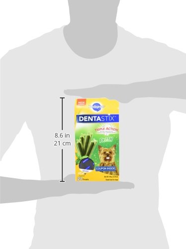 Pedigree Dentastix Dental Chews for Dogs, Small and Toy Breed Dog Treats, Fresh Flavor, 12.31 oz. Bag (51 Treats Total)