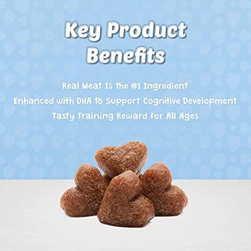 Blue Buffalo Bits Soft Dog Treats for Training, Made with Natural Ingredients & Enhanced with DHA, Beef Recipe, 19-oz Bag