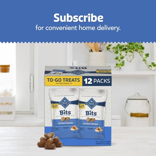Blue Buffalo Bits Soft Dog Treats for Training, Made with Natural Ingredients & Enhanced with DHA, Beef Recipe, 19-oz Bag