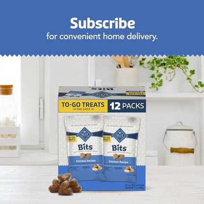 Blue Buffalo Bits Soft Dog Treats for Training, Made with Natural Ingredients & Enhanced with DHA, Beef Recipe, 19-oz Bag