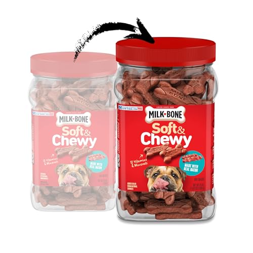Milk-Bone Soft & Chewy Dog Treats, Beef & Filet Mignon Recipe, 25 Ounce