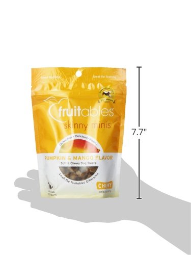 Fruitables Skinny Mini Dog Treats, Healthy Sweet Potato Treat for Dogs, Low Calorie & Delicious, Puppy Training, No Wheat, Corn or Soy, Made in the USA, Bacon and Apple Flavor, 12oz