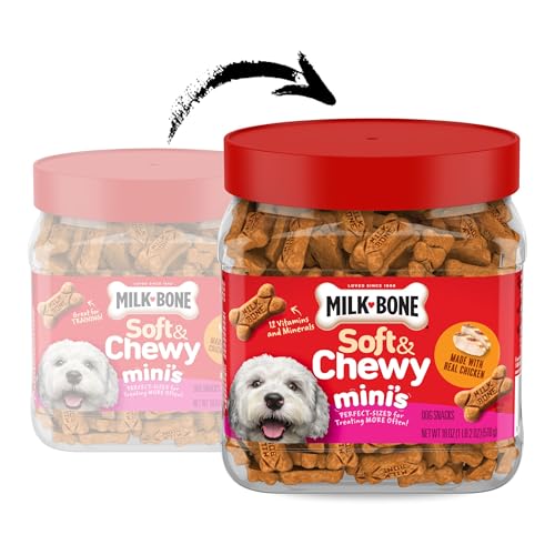 Milk-Bone Soft & Chewy Dog Treats, Beef & Filet Mignon Recipe, 25 Ounce