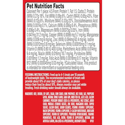 Milk-Bone Soft & Chewy Dog Treats, Beef & Filet Mignon Recipe, 25 Ounce