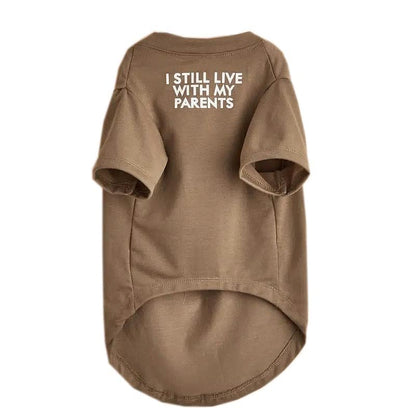 Cute Dog Clothes,Dog T Shirt for Medium Dogs, Small Dogs Girl Boy,Puppy.Breathable Soft Dog Costume Pet Dogs Cats,Pet Pullover Jumper,Cat Clothes (S-(4~8lb), Chest~14", Khaki)