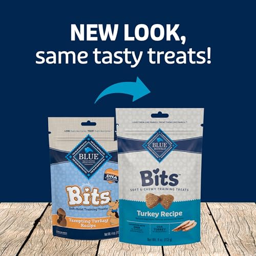 Blue Buffalo Bits Soft Dog Treats for Training, Made with Natural Ingredients & Enhanced with DHA, Beef Recipe, 19-oz Bag