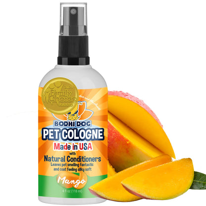 Bodhi Dog Premium Dog Cologne - Deodorizing Dog Perfume & Conditioner for Dogs & Cats - Natural Long Lasting Spray - Keeps Pets Fresh All Day - Gentle & Safe Formula, Made in USA (Baby Powder 4 Fl Oz)