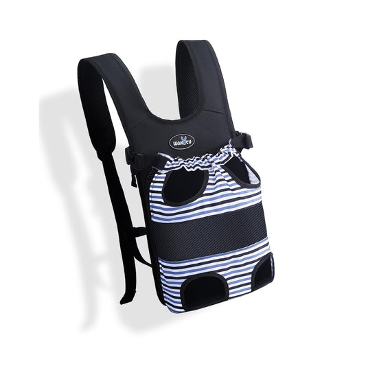 Dog Front Carrier Backpacks for Small Dogs, Legs Out Pet Carrier Sling Backpack with Adjustable Padded Ventilated Shoulder Straps, Easy-Fit for Traveling Hiking Camping,Medium