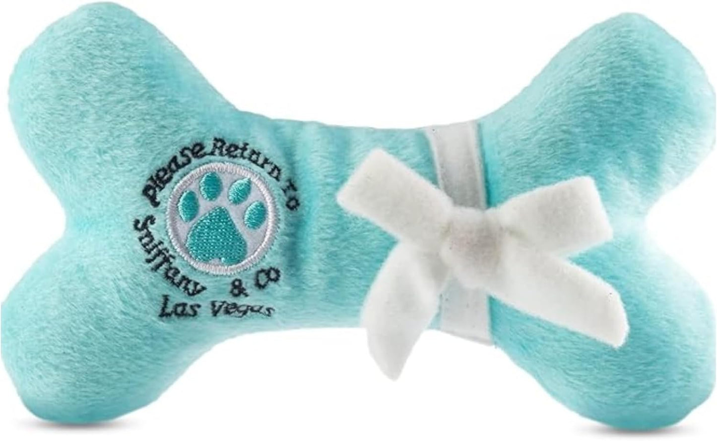 Diggin Designs Sniffany & Co Squeaky Plush Dog Toy Purse | Luxury-Inspired Parody Designer Handbag with Built-in Squeaker, Soft Plush Fashion Dog Toy – Haute Couture Purses & Handbags