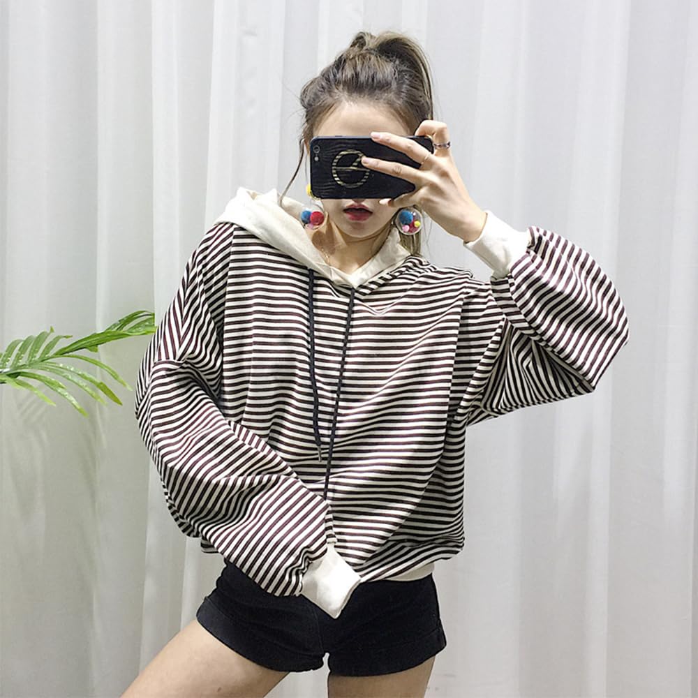 Matching Dog and Owner Clothes Separately Sold,Striped Mom Dad Dog Hoodie for Small Dogs Cats,Puppy Sweatshirt Fall Winter(Black,Owner M)