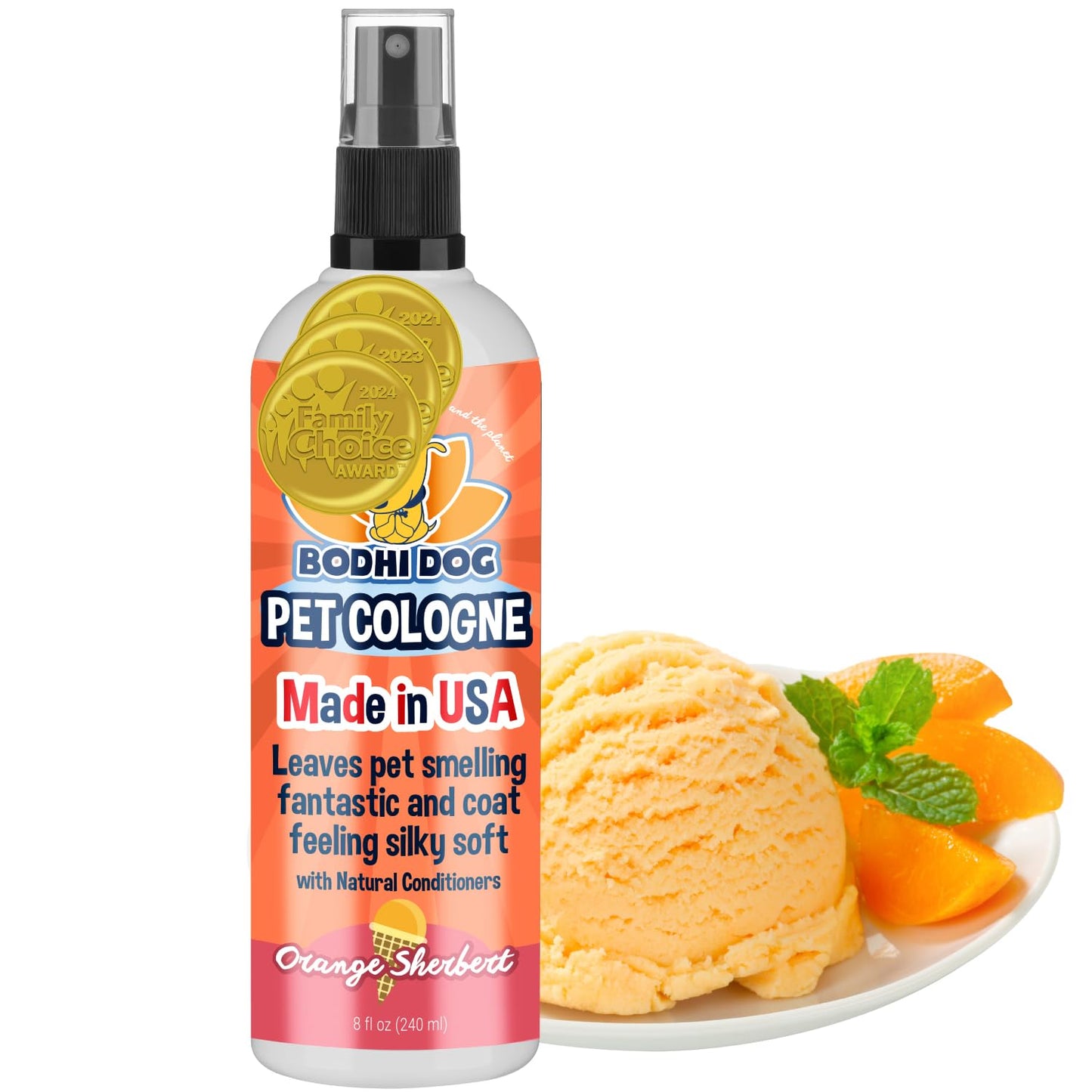 Bodhi Dog Premium Dog Cologne - Deodorizing Dog Perfume & Conditioner for Dogs & Cats - Natural Long Lasting Spray - Keeps Pets Fresh All Day - Gentle & Safe Formula, Made in USA (Baby Powder 4 Fl Oz)