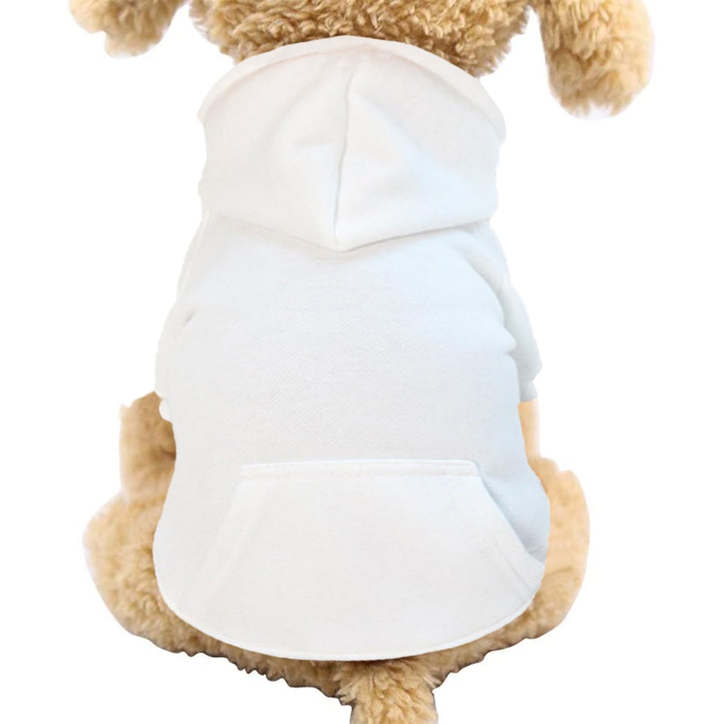 Jecikelon Winter Dog Hoodie Sweatshirts with Pockets Warm Dog Clothes for Small Dogs Chihuahua Coat Clothing Puppy Cat Custume (Coffee, Small)