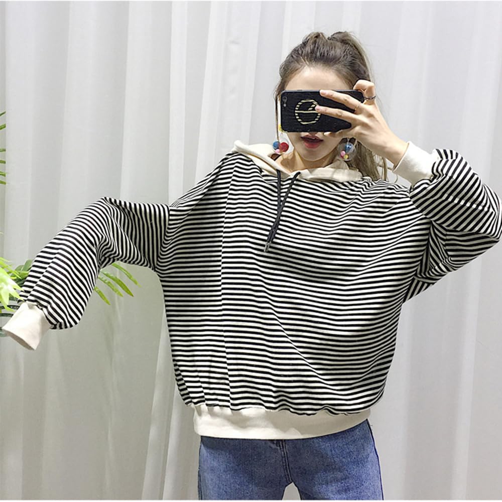 Matching Dog and Owner Clothes Separately Sold,Striped Mom Dad Dog Hoodie for Small Dogs Cats,Puppy Sweatshirt Fall Winter(Black,Owner M)