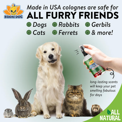 Bodhi Dog Premium Dog Cologne - Deodorizing Dog Perfume & Conditioner for Dogs & Cats - Natural Long Lasting Spray - Keeps Pets Fresh All Day - Gentle & Safe Formula, Made in USA (Baby Powder 4 Fl Oz)