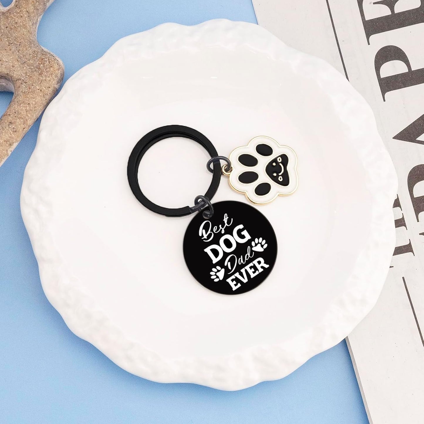 Dog Dad Gifts for Men Birthday Gift for Dog Lovers Dogs Owner Fathers Day Christmas Gifts for Dad From Daughter Son Dogs Keychain