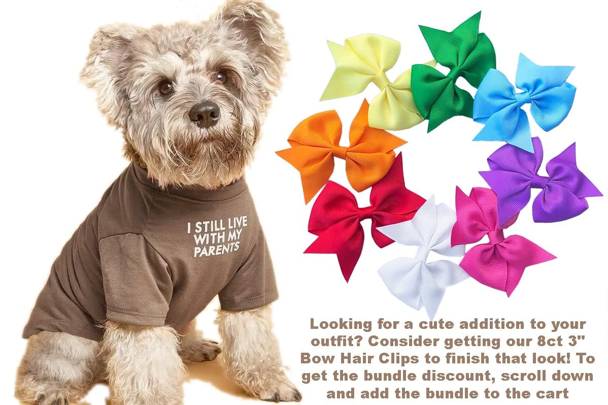 Cute Dog Clothes,Dog T Shirt for Medium Dogs, Small Dogs Girl Boy,Puppy.Breathable Soft Dog Costume Pet Dogs Cats,Pet Pullover Jumper,Cat Clothes (S-(4~8lb), Chest~14", Khaki)
