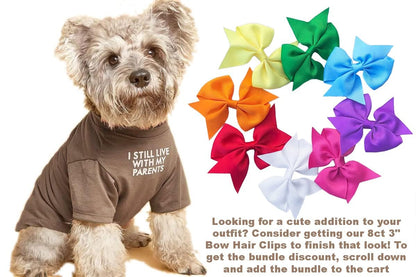 Cute Dog Clothes,Dog T Shirt for Medium Dogs, Small Dogs Girl Boy,Puppy.Breathable Soft Dog Costume Pet Dogs Cats,Pet Pullover Jumper,Cat Clothes (S-(4~8lb), Chest~14", Khaki)