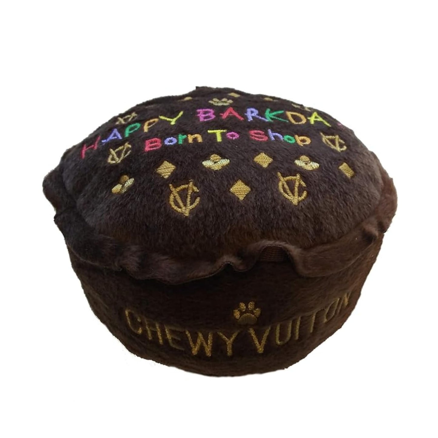 Diggin Designs Sniffany & Co Squeaky Plush Dog Toy Purse | Luxury-Inspired Parody Designer Handbag with Built-in Squeaker, Soft Plush Fashion Dog Toy – Haute Couture Purses & Handbags