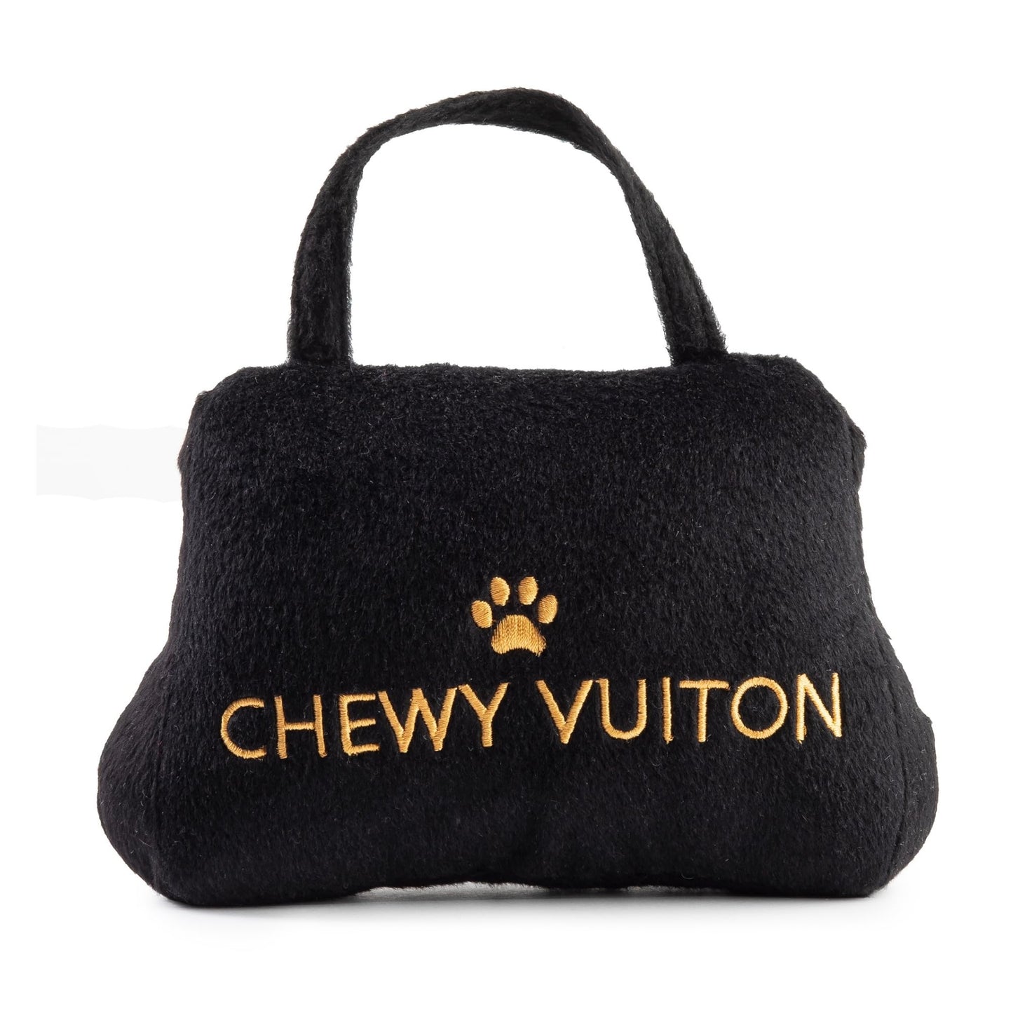Diggin Designs Sniffany & Co Squeaky Plush Dog Toy Purse | Luxury-Inspired Parody Designer Handbag with Built-in Squeaker, Soft Plush Fashion Dog Toy – Haute Couture Purses & Handbags