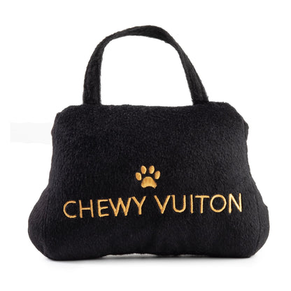 Diggin Designs Sniffany & Co Squeaky Plush Dog Toy Purse | Luxury-Inspired Parody Designer Handbag with Built-in Squeaker, Soft Plush Fashion Dog Toy – Haute Couture Purses & Handbags