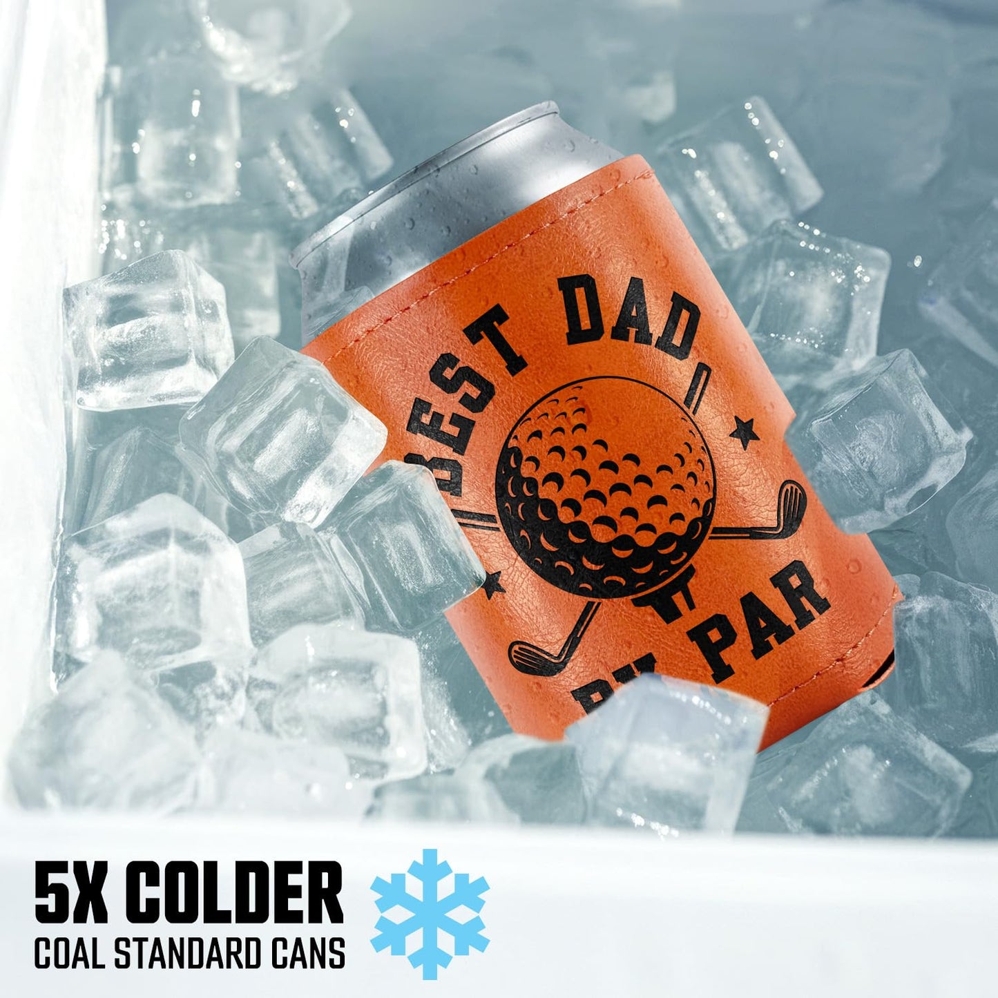 Best Dog Dad Ever Leather Can Cooler Holder Sleeve 12oz – Dog Lover Gifts for Men, Dad, Husband, Boyfriend, Grandpa – Dog Dad Gifts, Funny Pet Owner Gift, Birthday, Christmas Present