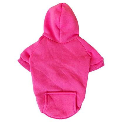 Jecikelon Winter Dog Hoodie Sweatshirts with Pockets Warm Dog Clothes for Small Dogs Chihuahua Coat Clothing Puppy Cat Custume (Coffee, Small)