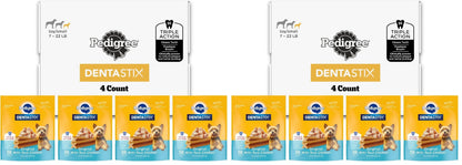 Pedigree Dentastix Dental Chews for Dogs, Small and Toy Breed Dog Treats, Fresh Flavor, 12.31 oz. Bag (51 Treats Total)