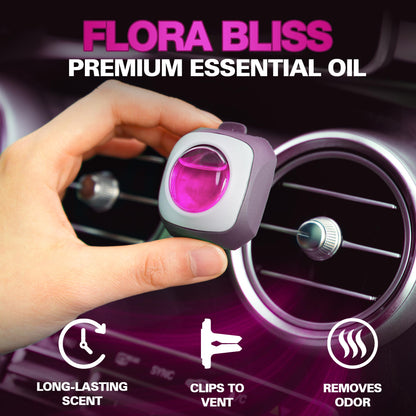 Air Jungles New Car Scent Car Air Freshener Vent Clip, 6 Count Long Lasting Up to 180 days, Natural Essential Oil Car Fragrance for Women and Men, Odor Eliminator - 4ml Each