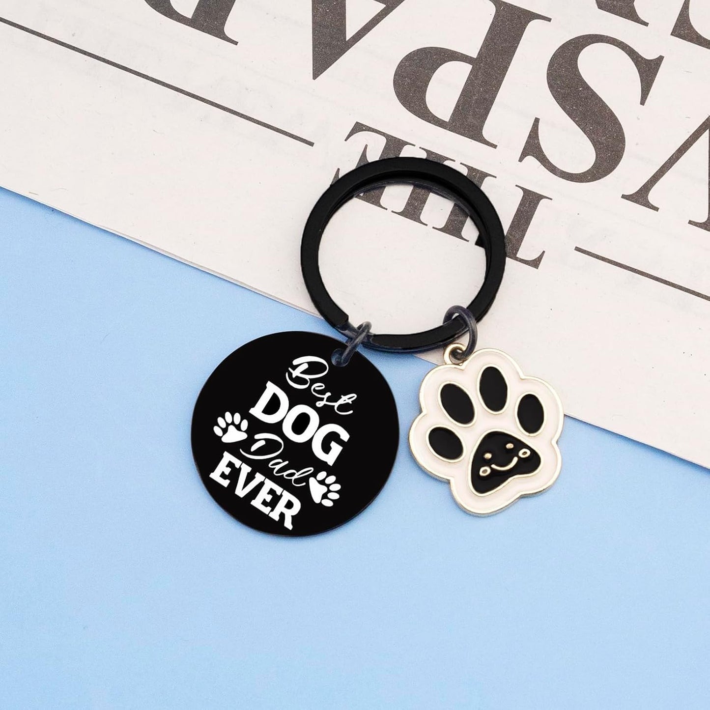 Dog Dad Gifts for Men Birthday Gift for Dog Lovers Dogs Owner Fathers Day Christmas Gifts for Dad From Daughter Son Dogs Keychain