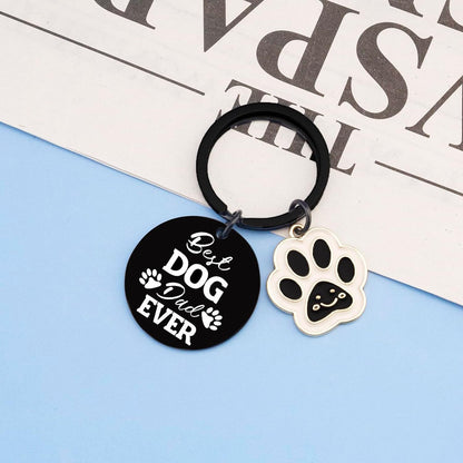 Dog Dad Gifts for Men Birthday Gift for Dog Lovers Dogs Owner Fathers Day Christmas Gifts for Dad From Daughter Son Dogs Keychain