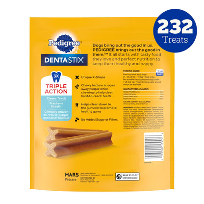 Pedigree Dentastix Dental Chews for Dogs, Small and Toy Breed Dog Treats, Fresh Flavor, 12.31 oz. Bag (51 Treats Total)