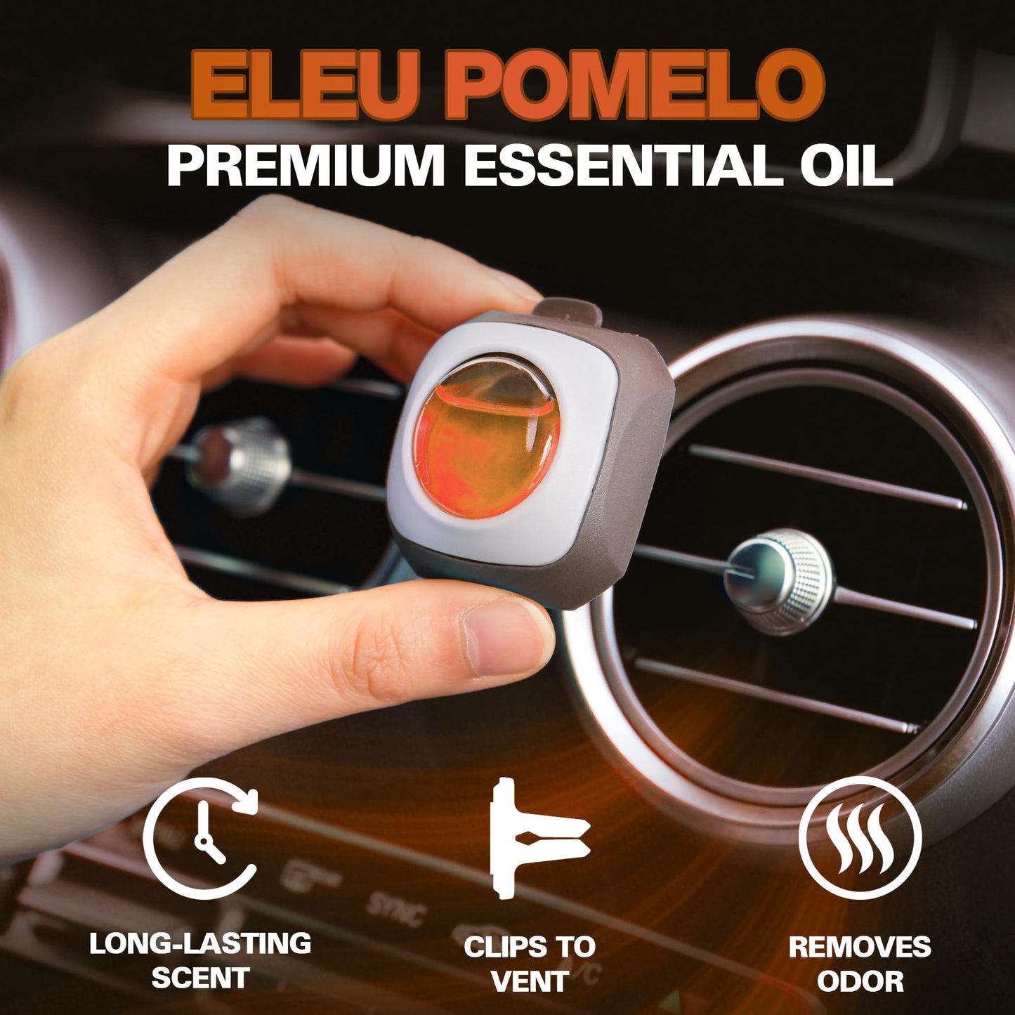 Air Jungles New Car Scent Car Air Freshener Vent Clip, 6 Count Long Lasting Up to 180 days, Natural Essential Oil Car Fragrance for Women and Men, Odor Eliminator - 4ml Each