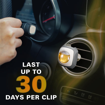 Air Jungles New Car Scent Car Air Freshener Vent Clip, 6 Count Long Lasting Up to 180 days, Natural Essential Oil Car Fragrance for Women and Men, Odor Eliminator - 4ml Each