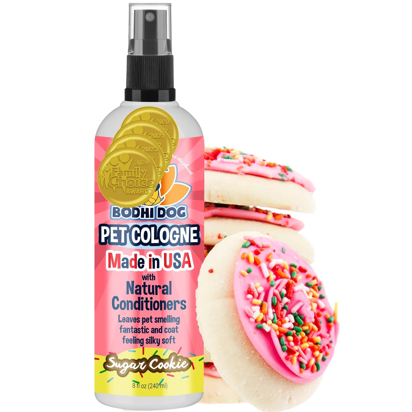 Bodhi Dog Premium Dog Cologne - Deodorizing Dog Perfume & Conditioner for Dogs & Cats - Natural Long Lasting Spray - Keeps Pets Fresh All Day - Gentle & Safe Formula, Made in USA (Baby Powder 4 Fl Oz)