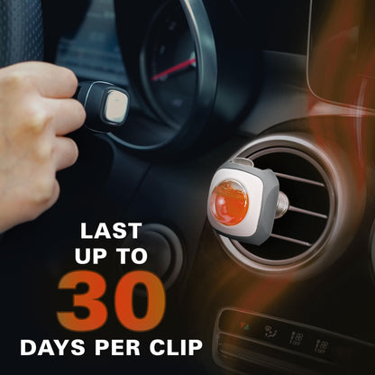Air Jungles New Car Scent Car Air Freshener Vent Clip, 6 Count Long Lasting Up to 180 days, Natural Essential Oil Car Fragrance for Women and Men, Odor Eliminator - 4ml Each