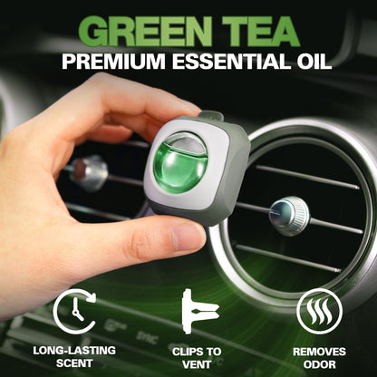 Air Jungles New Car Scent Car Air Freshener Vent Clip, 6 Count Long Lasting Up to 180 days, Natural Essential Oil Car Fragrance for Women and Men, Odor Eliminator - 4ml Each