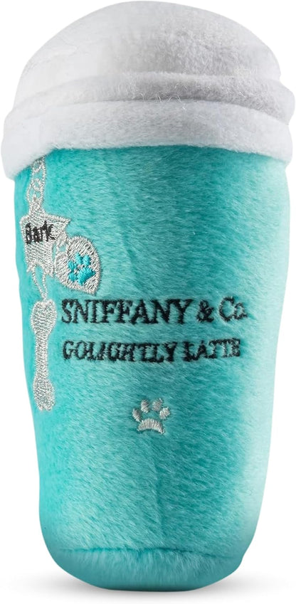 Diggin Designs Sniffany & Co Squeaky Plush Dog Toy Purse | Luxury-Inspired Parody Designer Handbag with Built-in Squeaker, Soft Plush Fashion Dog Toy – Haute Couture Purses & Handbags