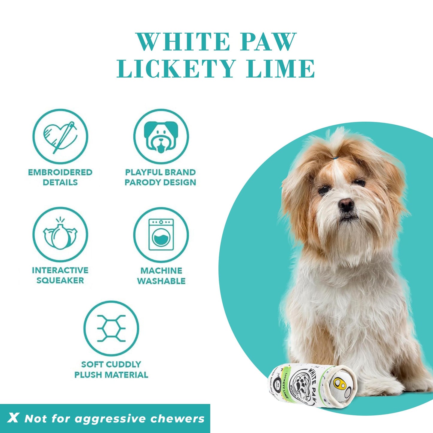 Haute Diggity Dog White Paw Grrriety Pack Activity House, Plush Designer Dog Toys with Interactive Squeaker, Stimulating Pet Enrichment, Machine-Washable & Safe Materials for All Breeds, One Size