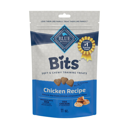 Blue Buffalo Bits Soft Dog Treats for Training, Made with Natural Ingredients & Enhanced with DHA, Beef Recipe, 19-oz Bag