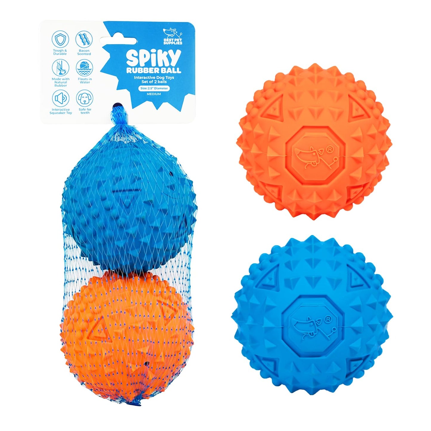 Best Pet Supplies Interactive Squeaky Dog Chew Toy, Ideal Dog Toys for Chewers, Small, Medium & Large Dogs, and Fetch Lovers - Bunny (Beige), Large