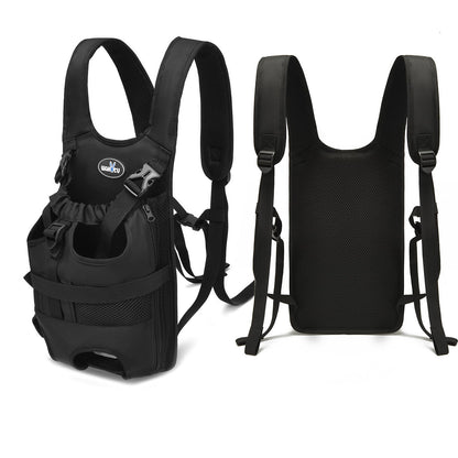Dog Front Carrier Backpacks for Small Dogs, Legs Out Pet Carrier Sling Backpack with Adjustable Padded Ventilated Shoulder Straps, Easy-Fit for Traveling Hiking Camping,Medium