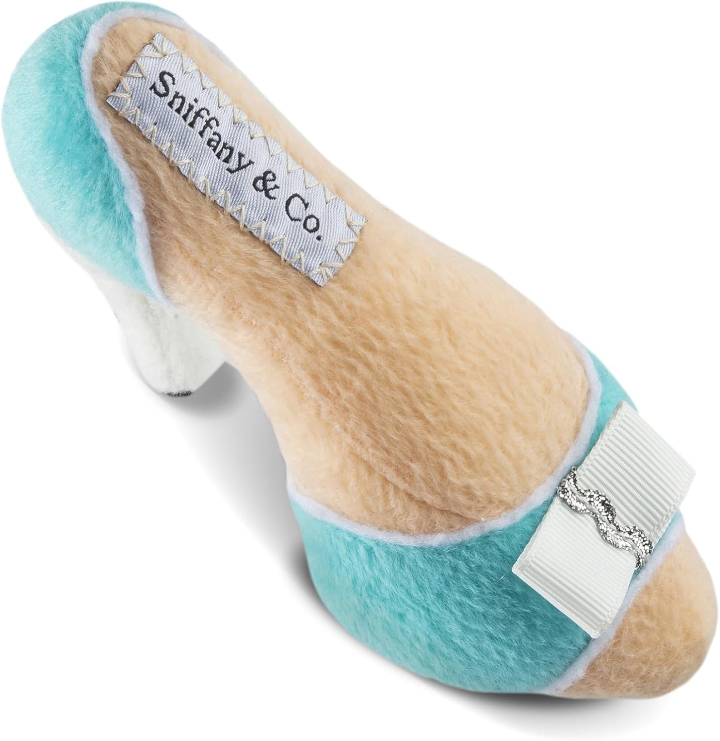 Diggin Designs Sniffany & Co Squeaky Plush Dog Toy Purse | Luxury-Inspired Parody Designer Handbag with Built-in Squeaker, Soft Plush Fashion Dog Toy – Haute Couture Purses & Handbags
