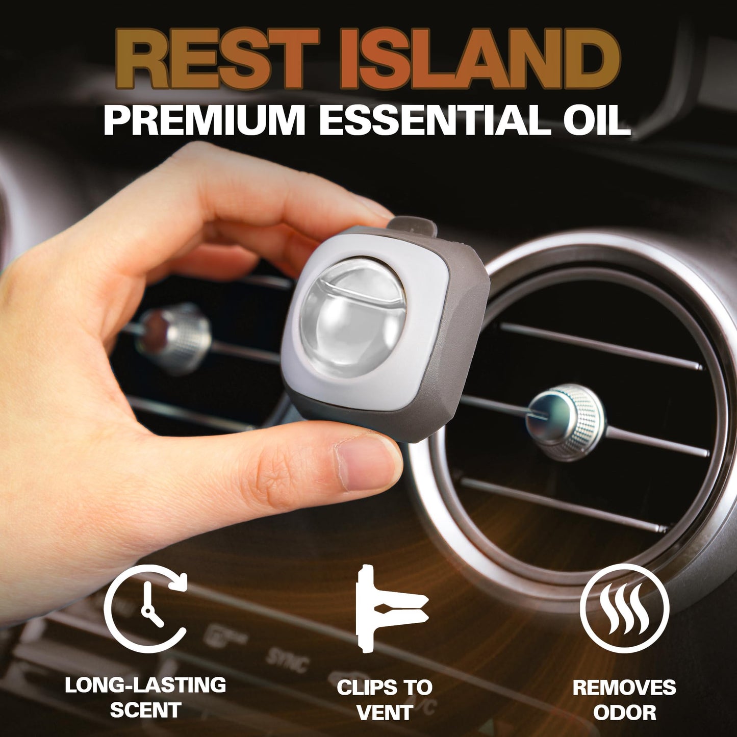 Air Jungles New Car Scent Car Air Freshener Vent Clip, 6 Count Long Lasting Up to 180 days, Natural Essential Oil Car Fragrance for Women and Men, Odor Eliminator - 4ml Each