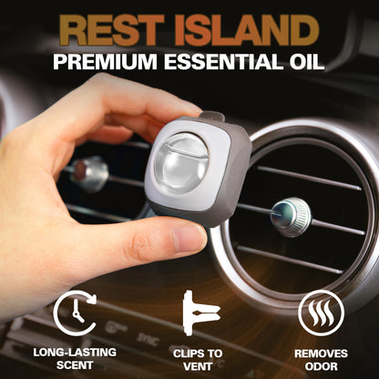 Air Jungles New Car Scent Car Air Freshener Vent Clip, 6 Count Long Lasting Up to 180 days, Natural Essential Oil Car Fragrance for Women and Men, Odor Eliminator - 4ml Each