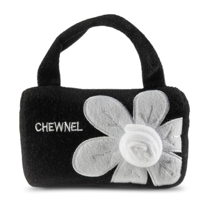 Diggin Designs Sniffany & Co Squeaky Plush Dog Toy Purse | Luxury-Inspired Parody Designer Handbag with Built-in Squeaker, Soft Plush Fashion Dog Toy – Haute Couture Purses & Handbags