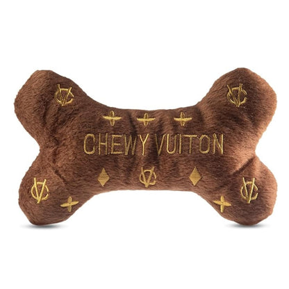 Diggin Designs Sniffany & Co Squeaky Plush Dog Toy Purse | Luxury-Inspired Parody Designer Handbag with Built-in Squeaker, Soft Plush Fashion Dog Toy – Haute Couture Purses & Handbags