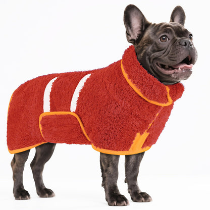 Bienbee Dog Bathrobe, Quick Drying Super Absorbent Dog Robes for After Bath, Warm Keeping Dogs Towel, Dogs Bath Supplies, Dark Blue XL