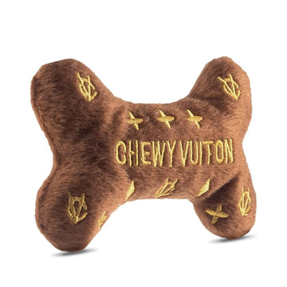 Diggin Designs Sniffany & Co Squeaky Plush Dog Toy Purse | Luxury-Inspired Parody Designer Handbag with Built-in Squeaker, Soft Plush Fashion Dog Toy – Haute Couture Purses & Handbags
